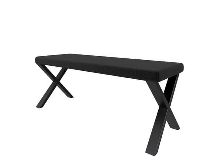 FURNISTAR Bank Akiko Metal X - Eckbankgruppe für Ihrem Esszimmer, Küche modern, Sitzecke, Essecke. Perfekt für Küche, Büro und Rezeption. Solide und Starke Verarbeitung. (128x44-Inari100)