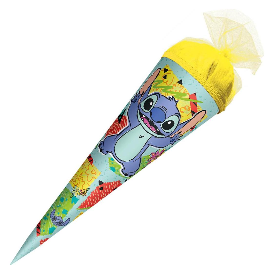 Magni Roth Schultüte Disney Stitch rund Tüllverschluss 50cm (50 cm, 1x) (675316)