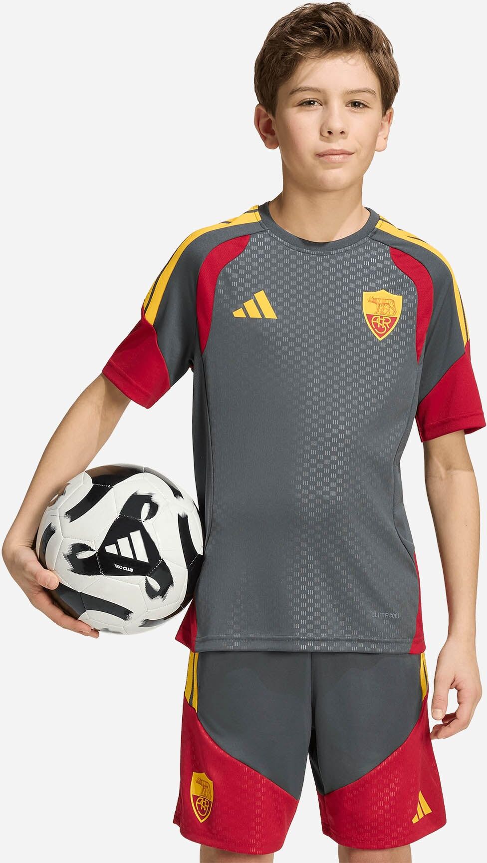 Adidas As Roma Tiro26 Competition Training 26-27 Jr - Abbigliamento Calcio Ufficiale 11-12ANNI