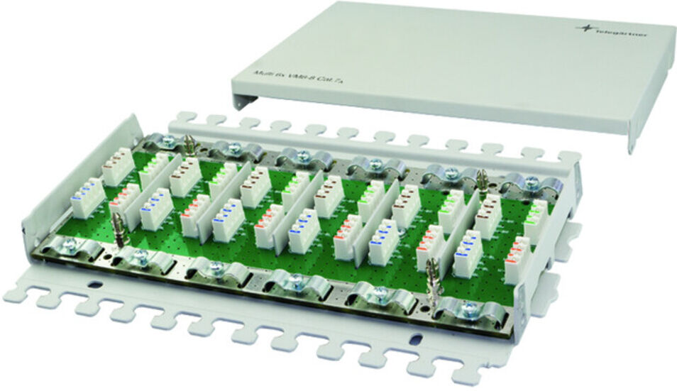 Telegärtner Kabelverbinder Multi 6x Cat.7, AP, RAL7035 100023275)