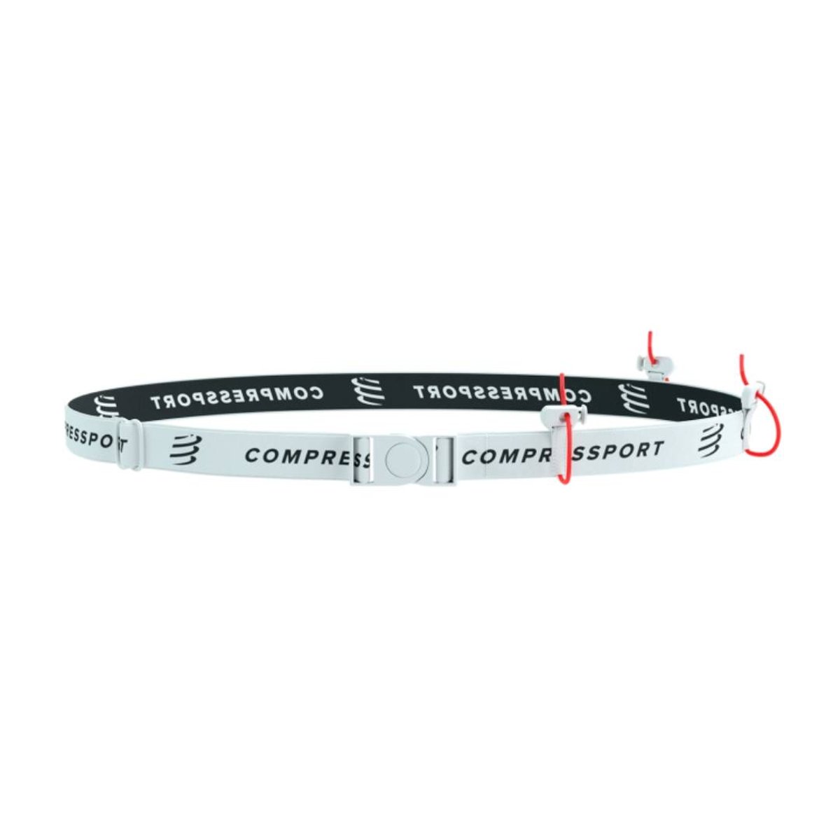 Cinto Porta-dorsal Compressport Race Branco Unisex