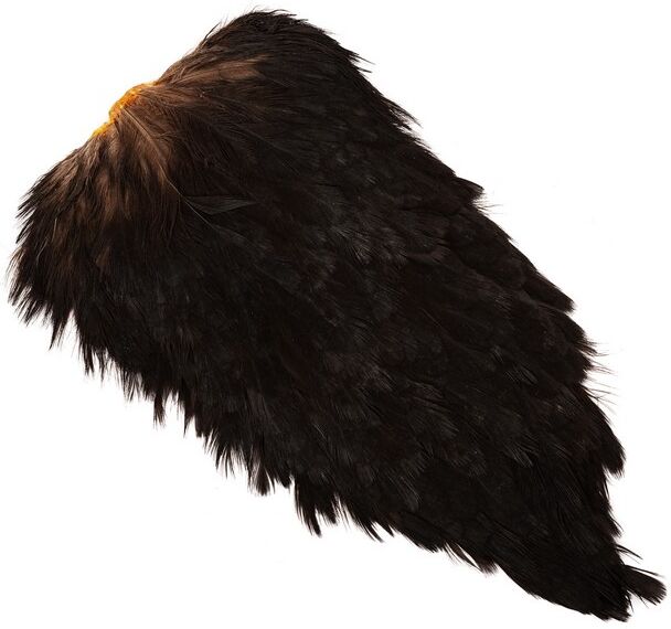 Fly-Dressing Indian Hen Saddle-Black