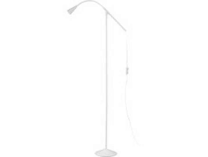 LIVARNO HOME Lampadaire LED, 1 lumière, avec bras métallique flexible. (blanc)