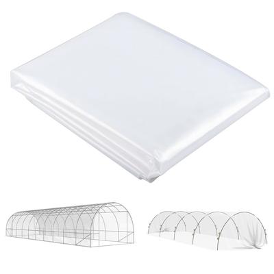 MODFU Gewächshausfolie Abdeckplane Transparent 1000x600 cm 0,15 mm Polypropylen UV Schutz wasserdicht reißfest thermisch isolierend zuschneidbar