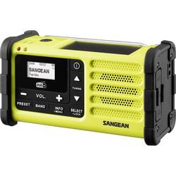 Sangean SNR-88 Notfallradio FM, AM, DAB+ wiederaufladbar, Solarpanel, Handkurbel Fluoreszierendes Gelb/Grün A500572