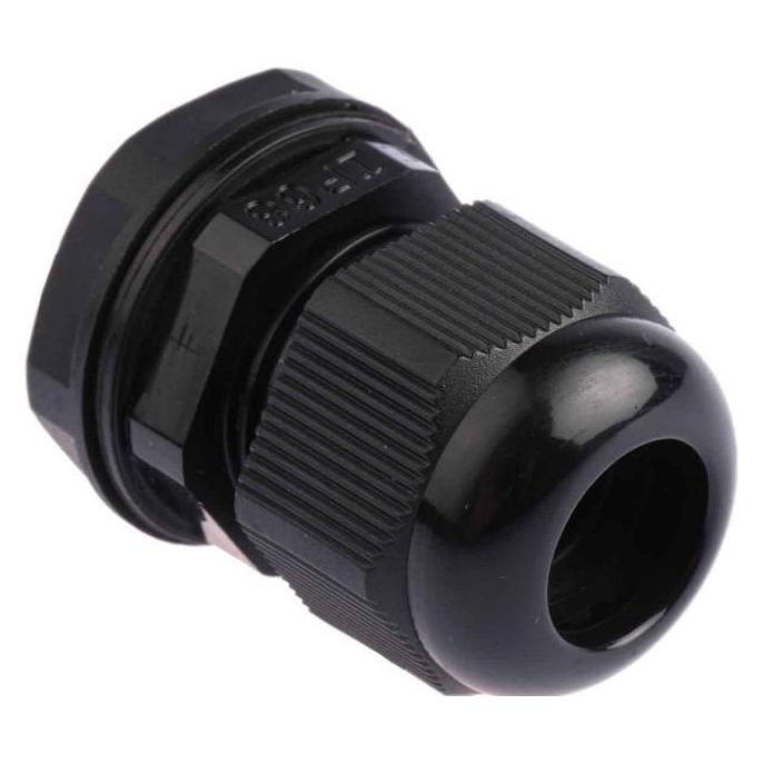 RS PRO Kabelverschraubung, PG13.5 Nylon Schwarz 6mm/ 12mm, IP68 (8229672)