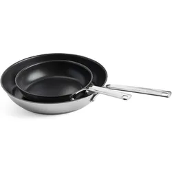 KitchenAid Patelnie stalowe z powłoką 20 + 28 cm, Zubehör Küchengeräte, Silber