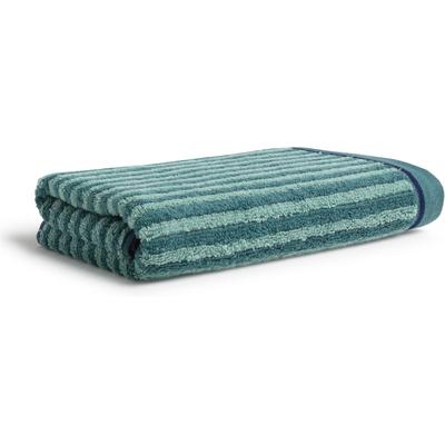 Duschtuch MÖVE "Geometric Shapes Stripes", grün (cactus), B:67cm L:140cm, Frottier, Walkfrottier, Handtücher
