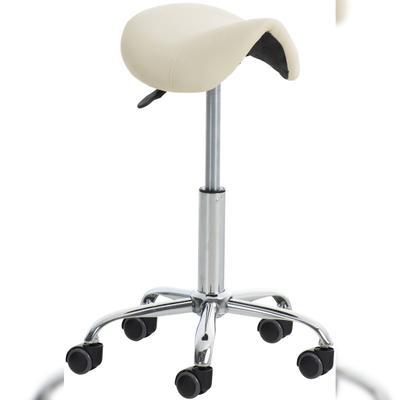 CLP Arbeitshocker Reno Kunstleder creme
