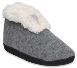 Women's Faux Wool Memory Foam Slipper Boot by GaaHuu in Grey (Size S(5/6))
