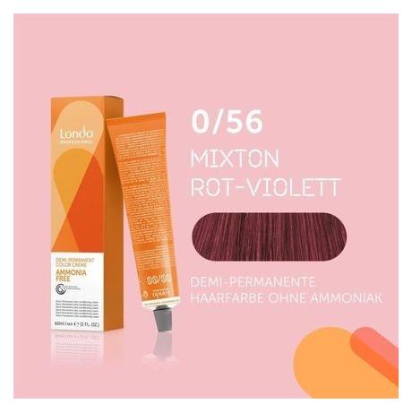 Londa Professional Londacolor Demi-Permanente Cremehaarfarbe 0/56 Mixton Rot Violett / 60 ml (0/56 Mixton Rot Violett) (38687954)