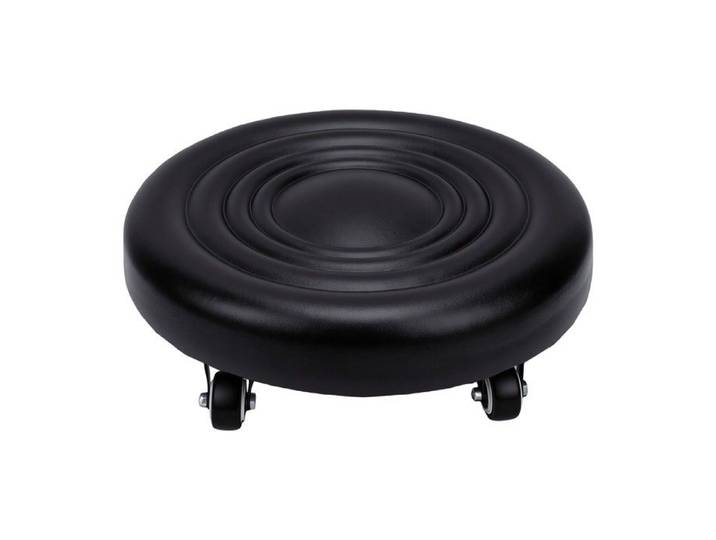 Tabouret roulant bas avec roulettes rotatif à 360 degrés