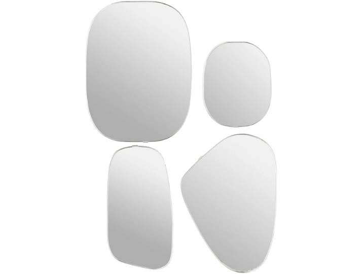 Set mit 4 Spiegeln rund / quadratisch, viereckig ATMOSPHERA CHARM 30x40cm silber