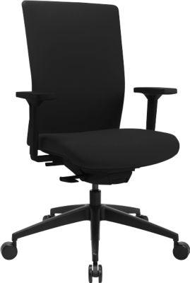 Topstar Bürostuhl Sitness AirWork G, Sandwich-Polsterung, 3D-Flachsitz, Synchronmechanik, höhenverstellbare Lordosenstütze, AGR-zertifiziert, schwarz