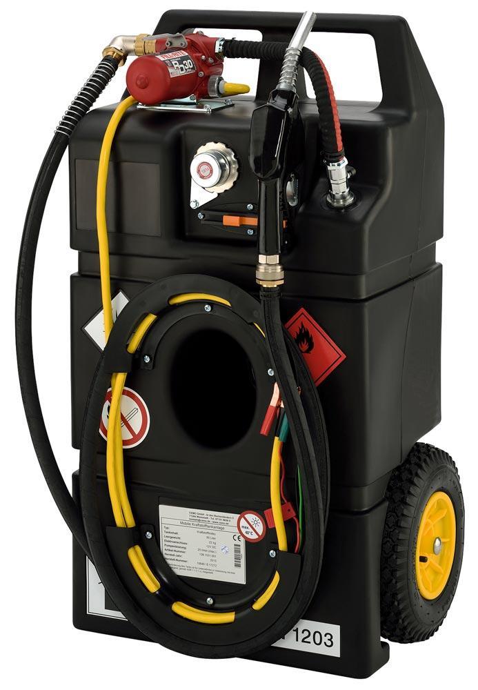 Kraftstoff Mobile Tankanlage CEMO 95 L mit E-Pumpe 12 V Trolley