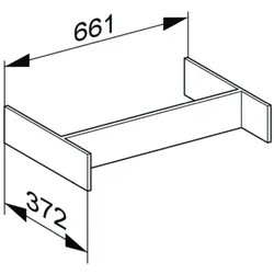 Keuco Inneneinteilung Edition 400 31599, Größe S, für Möbeltiefe 535 mm 31599010000