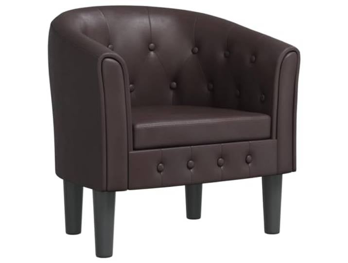 vidaXL Clubsessel Braun Kunstleder
