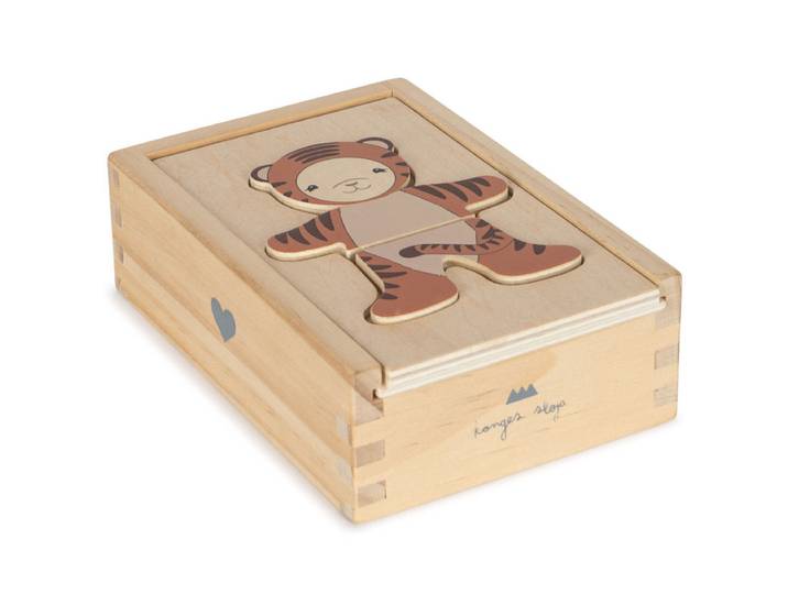 Holz-Teddy-Anziehpuzzle FSC