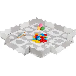 Relaxdays, Spielteppich + Spielmatte, Puzzlematte (31.50 x 31.50 cm)
