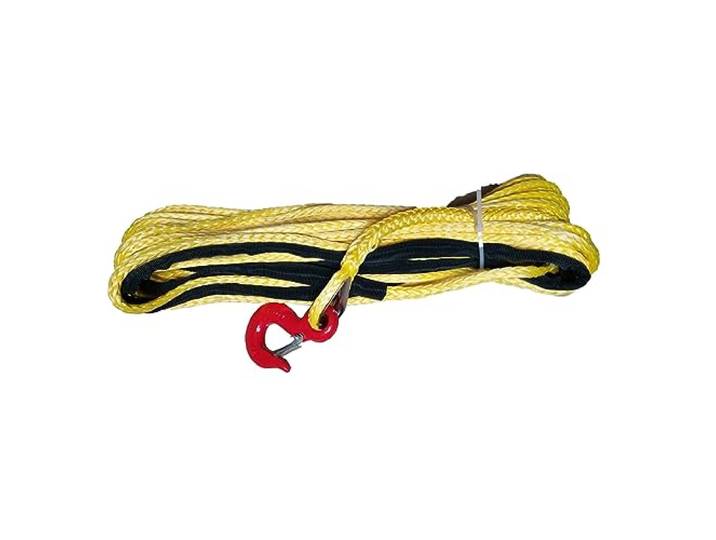 8 mm x 30 m Windenleine aus UHMWPE-Faser mit Haken, graue Farbe for Geländewagen, SUV(Yellow)