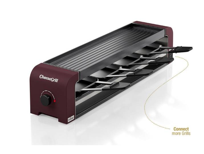 Stöckli Raclette Stöckli Raclette CheeseGrill 4 Connect Merlot Red
