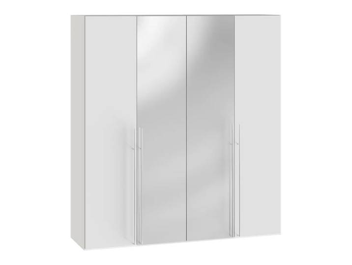 Drehtürenschrank Atlantis, Byyu, spiegel/premiumweiss