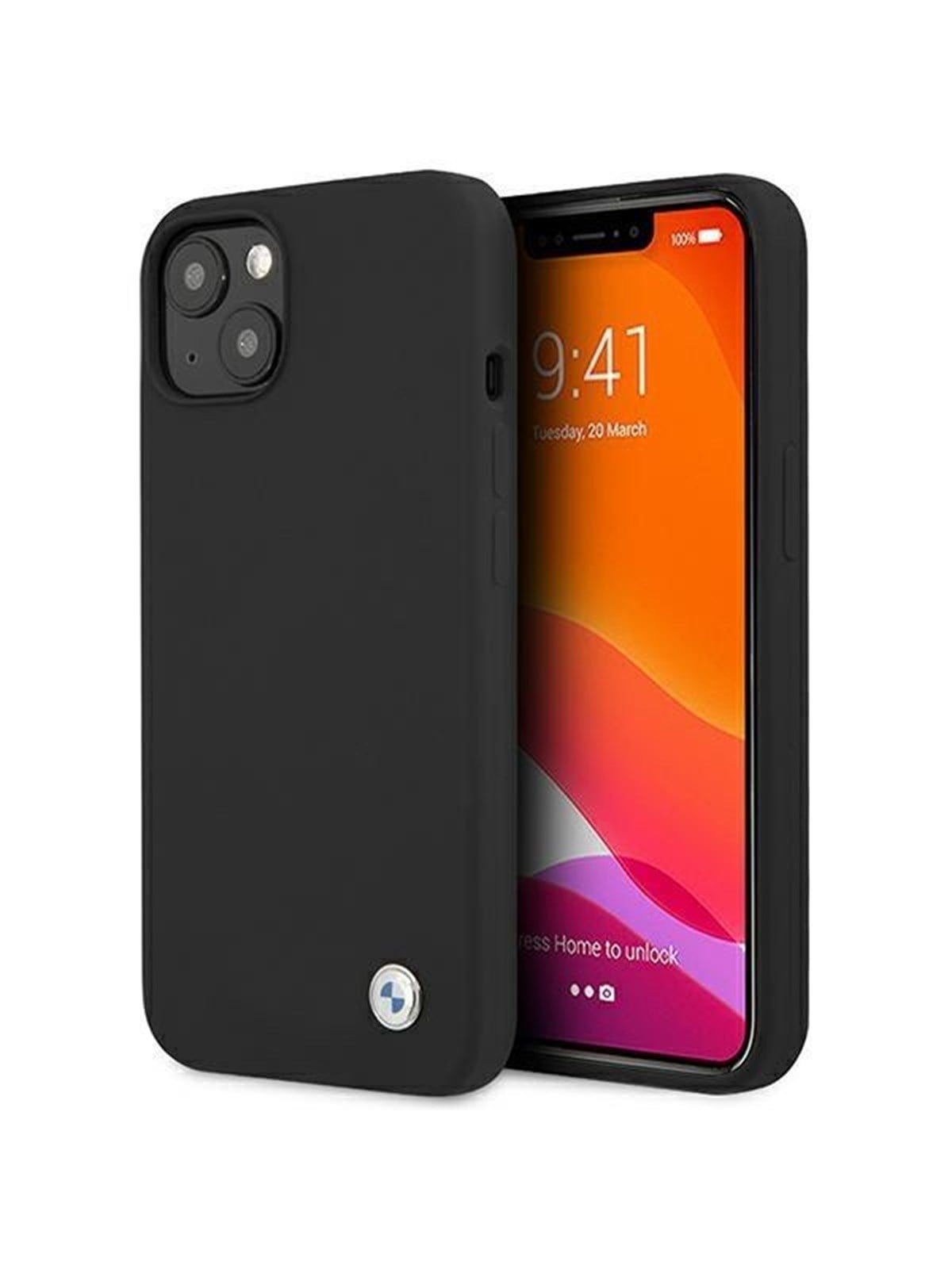 BMW Silicone Signature Case for iPhone 13 mini - Black