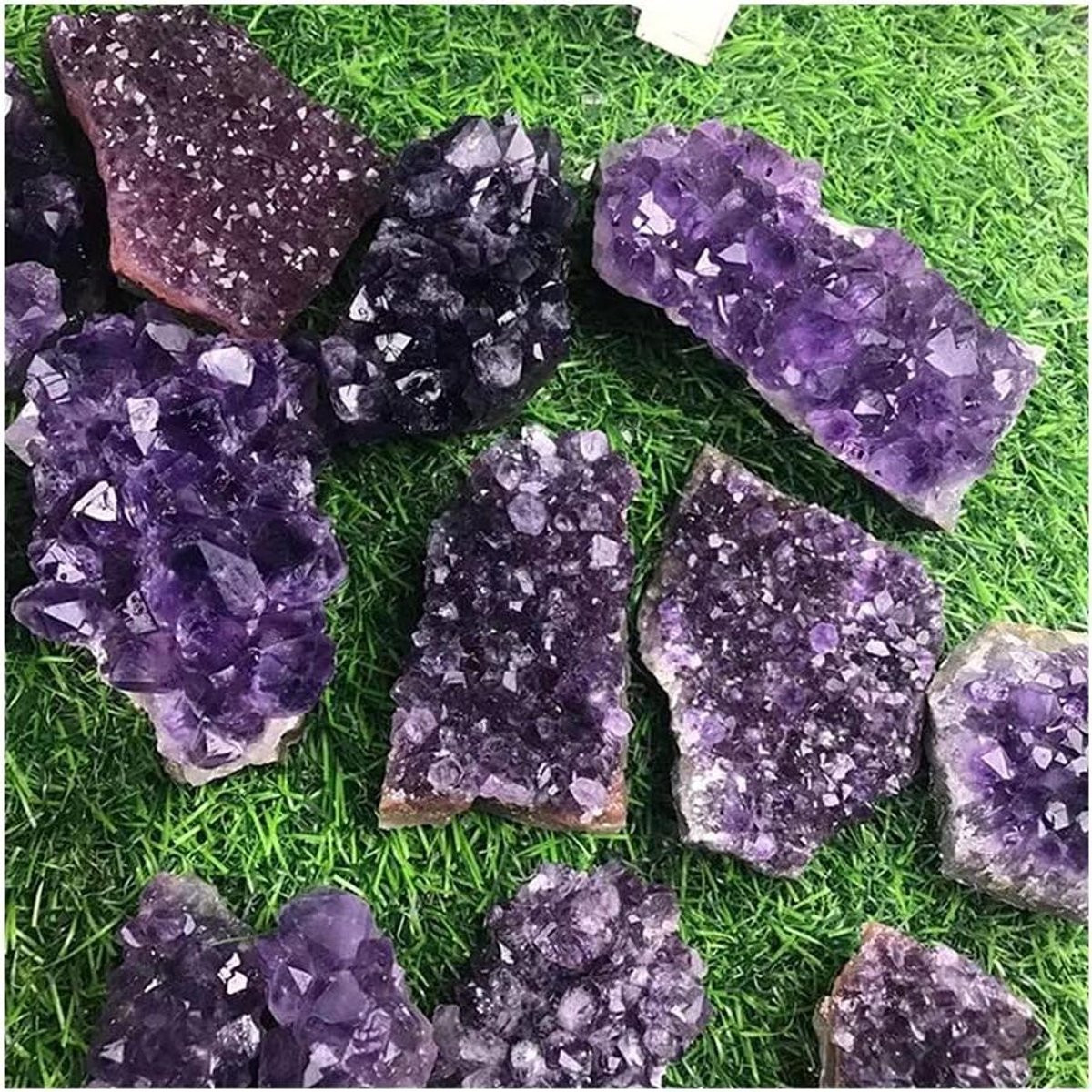 Amethist Geode Cluster Paars - Natuurlijke Kristal Kwarts Bol - 220-260g
