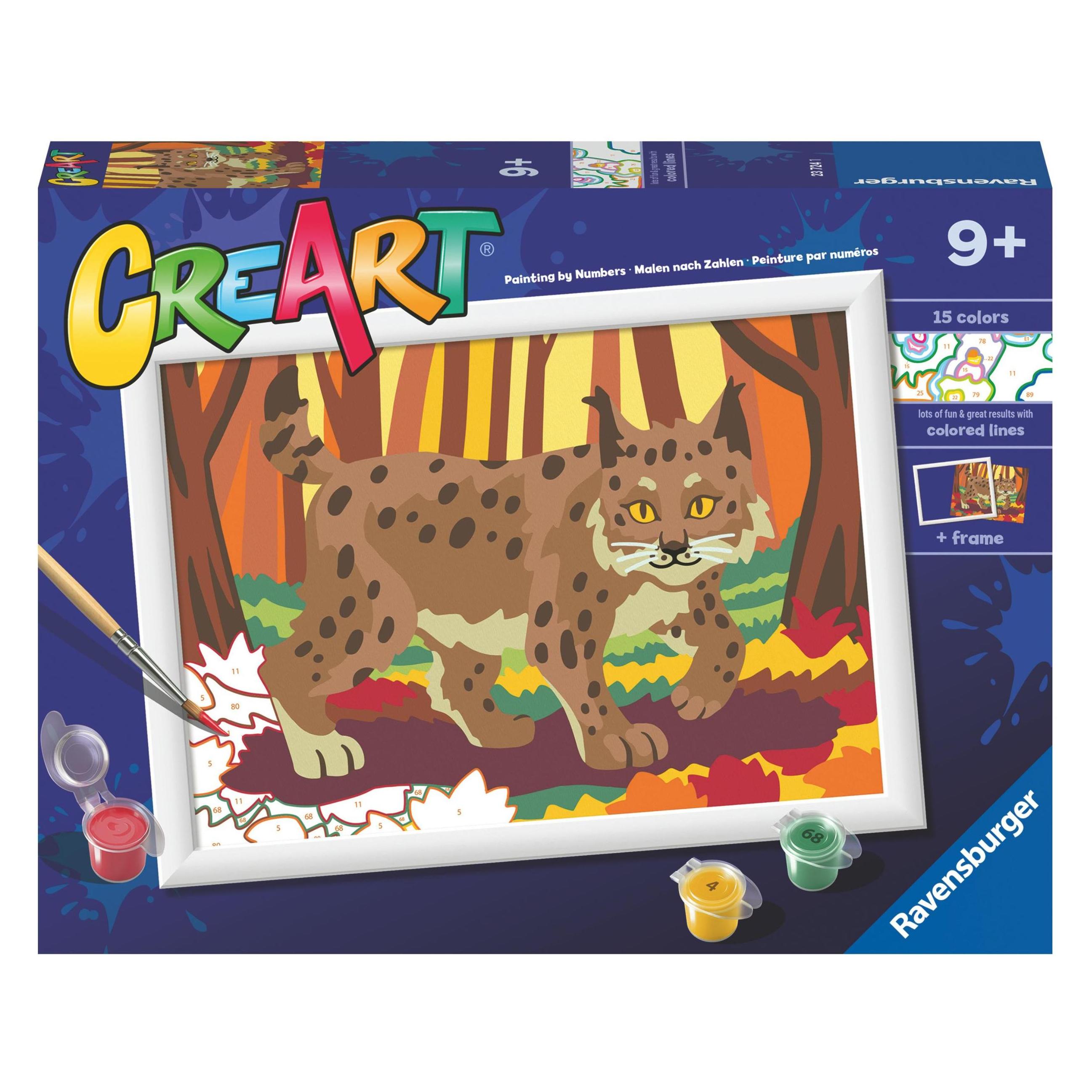 Ravensburger CreArt - Malen nach Zahlen - Forest Lynx (23724)