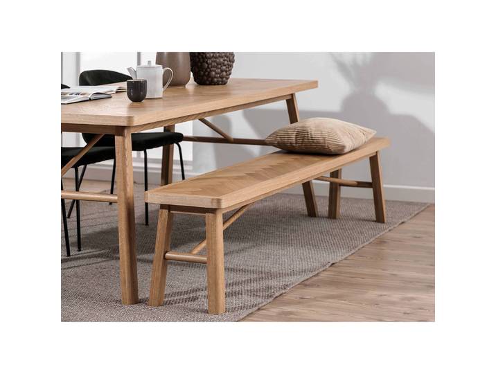 home24 Zitbank Negrete 200 x 45 x 36cm bruin