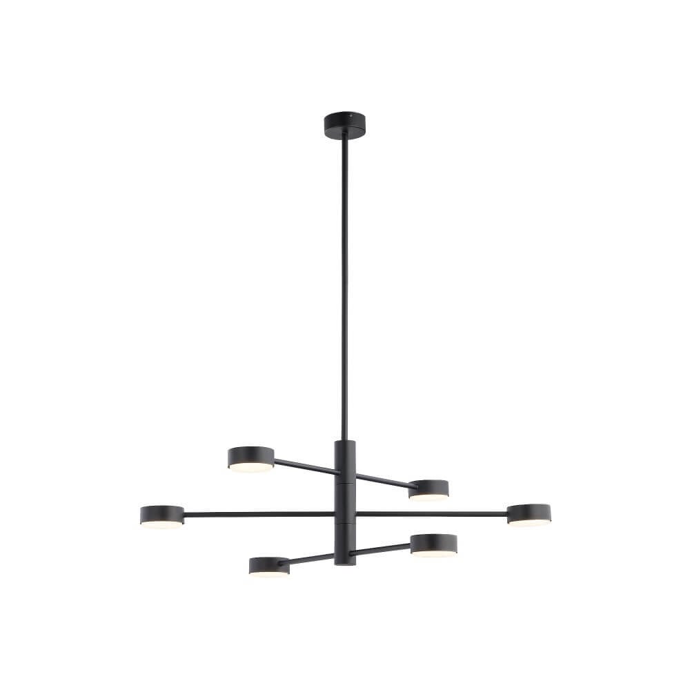Lyora Design hanglamp Orbit 6-lichts zwart