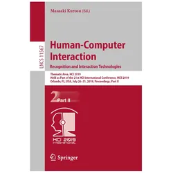 Human-Computer Interaction. Recognition and Interaction Technologies, Fachbücher von Masaaki Kurosu