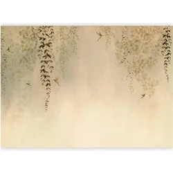 Artgeist, Tapete, Fototapete - Beige Hummingbirds (450 x 315 cm)