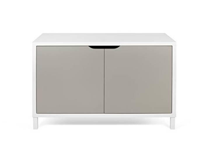 TemaHome 9000.024054 Basics Sideboard Spannplatte/MDF, 104 x 40 x 70 cm, mattweiß/blau