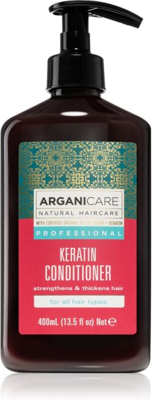 Arganicare Keratin Conditioner après-shampoing pour cheveux abîmés, colorés ou traités chimiquement 400 ml