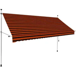 vidaXL, Markise, Gaxonas (weisser Rahmen) (3 m)
