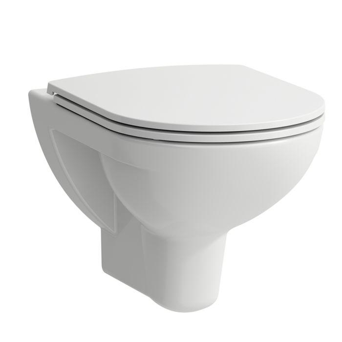 LAUFEN Pro Packs Wand Tiefspül WC H8669510000001 mit Wc Sitz, weiss, spülrandlos, 36x53cm