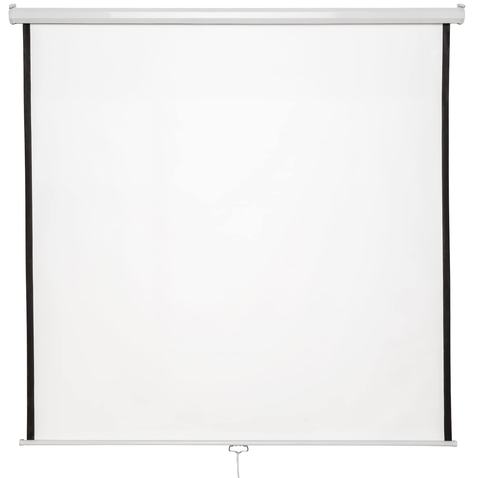 tectake® Beamer-Leinwand, ausziehbar, verschiedene Formate, Doppelschicht-Gewebetuch, faltenfrei