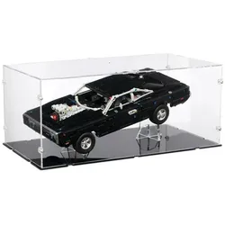 iDisplayit Acryl-Display & Ständer für LEGO 42231 Fast and Furious Doge Charger R/T (Mit schwarzem Boden)