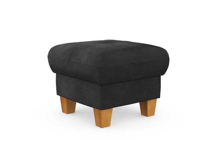 Polsterhocker GOODPRODUCT Lindgren , grau (anthrazit), B:61cm H:46cm T:61cm, 100% Polyester, Hocker, Polsterhocker, mit Stauraum