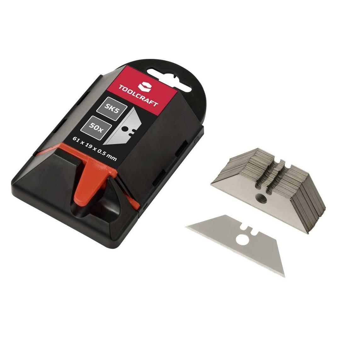 Toolcraft TO-10312167 50ER TRAPEZKLINGE 61 MM MIT LOCH SK5 50 St. (Ersatzklinge) (TO-10312167)