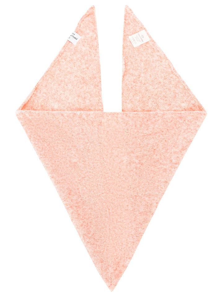 Zwillingsherz Dreieckstuch "Uni " in Rosa - (L)100 x (B)36 cm - onesize