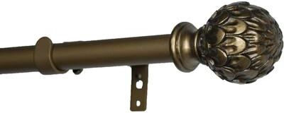 Urbanest Artichoke Finial Single Window Treatment Rod Set, 3/4-inch Diameter