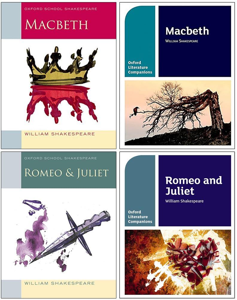 OXFORD UNIVERSITY PRESS Oxford School William Shakespeare 4 Books Collection Set – Classic Shakespeare Stories & Educational Literature Collection for Young Readers