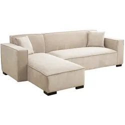 Oviala Business Festes 3-Sitzer-Ecksofa mit Meridian links ecru