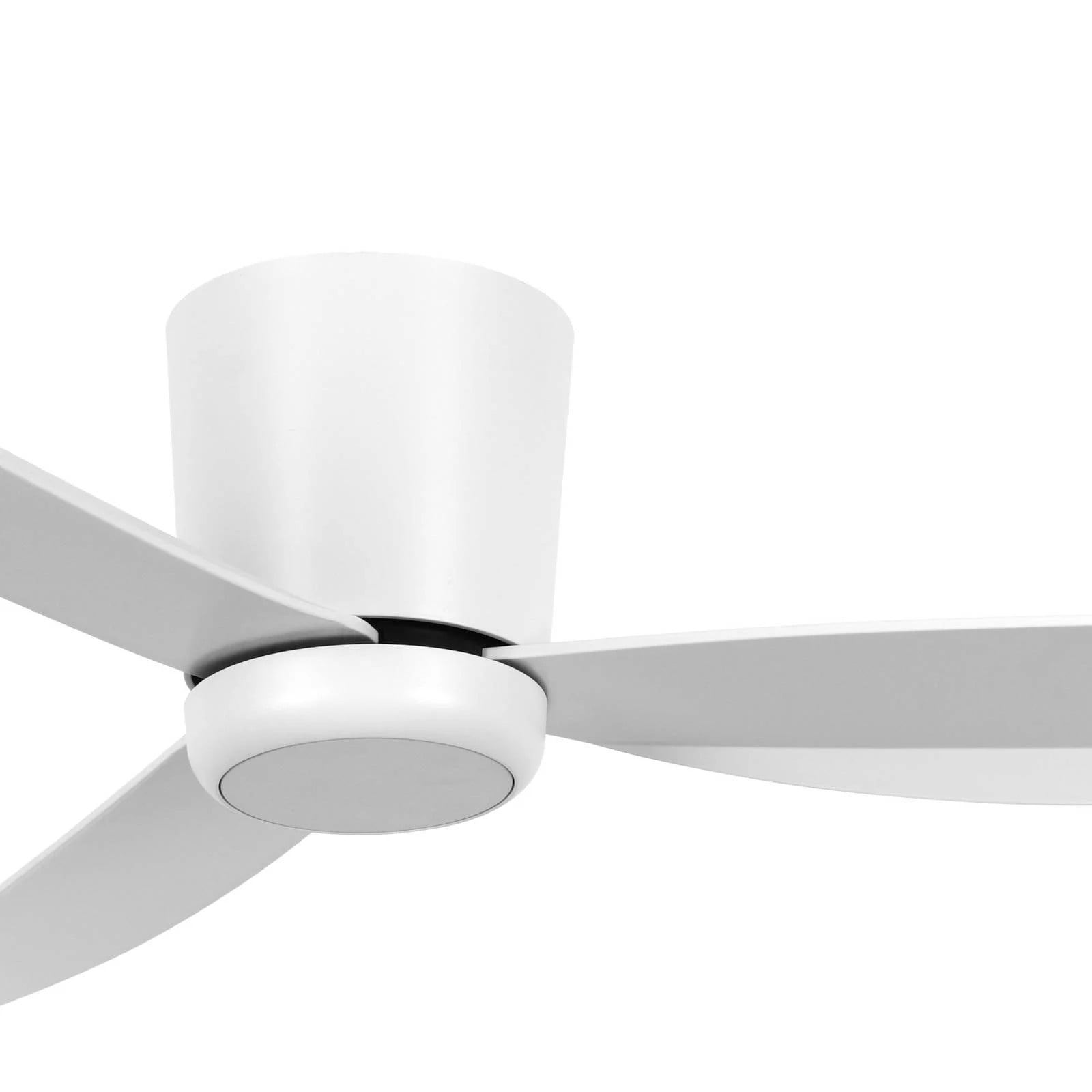 Beacon Lighting moderne plafondventilator met dimbare LED-verlichting en afstandsbediening, wit, diameter: 137 cm