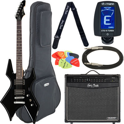 Harley Benton WL-20BK Rock Series Set 2 Noir haute brillance