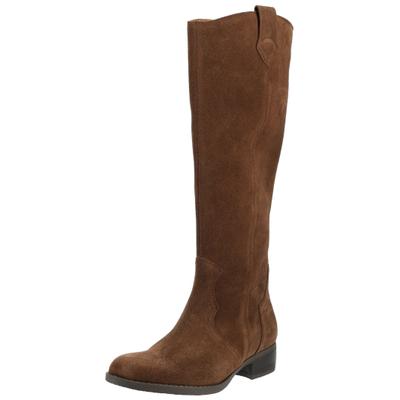 Stiefel GABOR "Gabor Stiefel Veloursleder", Damen, Gr. 37,5, braun (whisky), Schuhe Stiefel