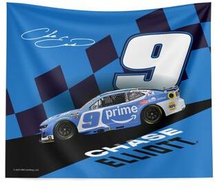 NASCAR Chase Elliot Slanted Track Wall Hanging 34x40 inches by THE NORTHWEST GROUP in Blue (Size OS)
