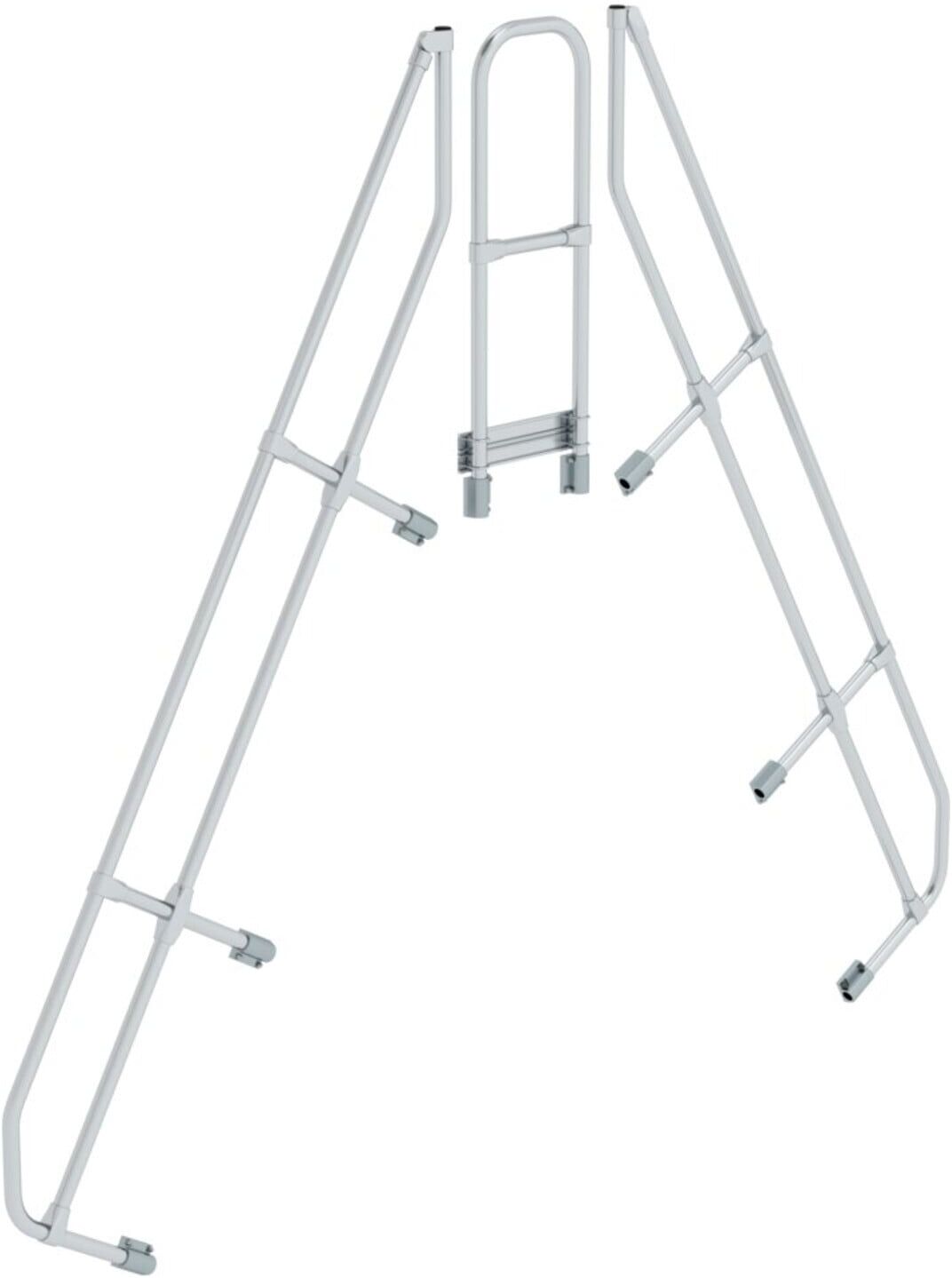 MUNK zweiter Handlauf Aluminium-Überstieg stationär/fahrbar 60° 9 Stufen (600969)